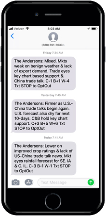 The Andersons Morning Market Texts