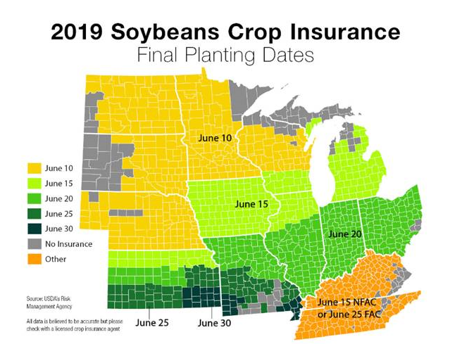 The Andersons Weekly Market Wrap Up May 17, 2019 Soybean Planting Dates