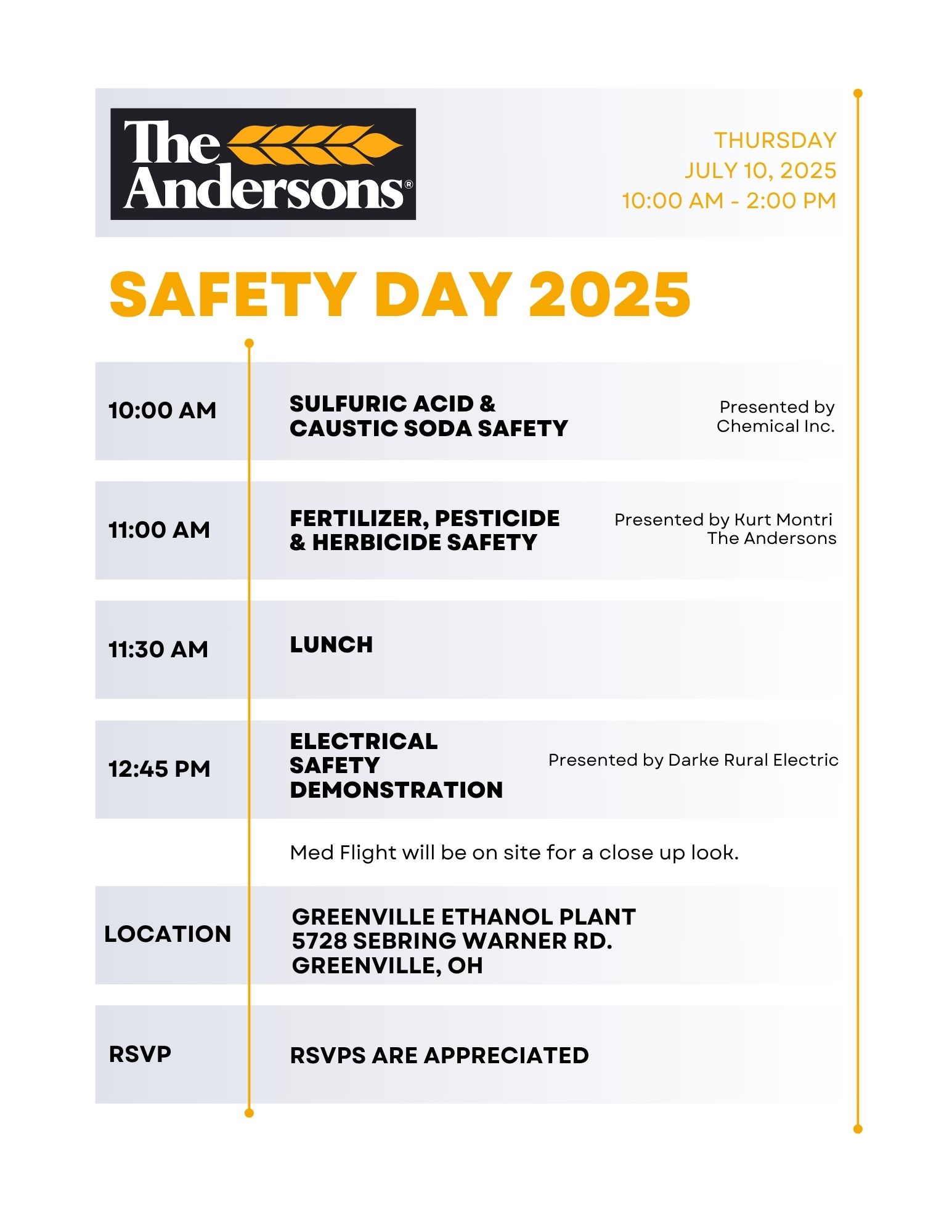 Greenville Safety Day The Andersons Trade Group