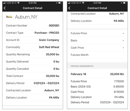 The Andersons Grain Mobile App Contracts
